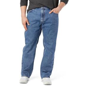 Levi Strauss Signature Gold Men's Relaxed Fit Flex Jeans Medium Indigo-Waterless, 32W x 30L