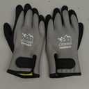 100% Waterproof Gloves for Men and Women, Winter Work Gloves for Cold Weather, Touchsreen, Thermal Insulated Freezer Gloves, With Grip, Grey, Large