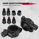 KEMIMOTO ATV Mirrors, 8MM 10MM Motorcycle Mirrors for Handlebar ATV Accessories Compatible with Scooter Snowmobile Mope, 360 Degrees Ball Type Adjustment