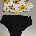 Arshiner Girls Bikini Beach Swimwear 2 Piece Swimsuits Floral Printing Bathing Suits for 4-15 Years (A Big Sunflower Pattern)