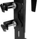 VIVO Adjustable Clamp-on Desk Leg PC Mount, Under Desk PC Mount, Computer Case CPU Holder with Tool-Free Installation, Black, MOUNT-PC01C