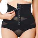 High Waisted Tummy Control Shapewear Girdles for Women Body Slimming Shaper Adjustable Fupa Control Underwear (XX-Large, Beige)