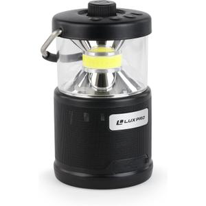 LUXPRO Bright 572 Lumen Rechargeable Bluetooth Speaker Lantern with Device Charging Port