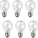 6 PCS 043168787963 Light Bulb 43 Watt A19 Bulb Halogen Light 60 Watt Replacement, 120V E26 Thread Replace 78796 Light Bulb,Dimmable Glass Light