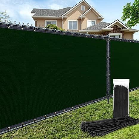 180GSM 5ft x 50ft Fence Privacy Screen Heavy Duty Fence Cover Garden Wall Backyard Dark Green