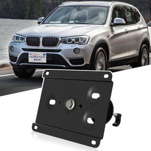 No Drill Front License Frame Compatible with 2018-up BMW X3 X4 Anti-Theft License Plate Grille Mount Holder Car Tag Covers Rust-Proof, Rattle-Proof Car Accessories
