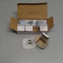 Glass Cabinet Knobs 8 Pack Crystal Vintage Knob for Kitchen Closet Dresser Drawers Cupboard Wardrobe, Clear Cabinets Hardwares Unique Decor Accessories with Screws Washers, Polished Chrome Base