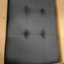 97.5" L Shaped Couch Set, Modular Sectional Couches for Living Room with Storage Ottoman, 4 Seat Home Sofa Living Room Furniture Sets with Chaise for Apartment Office (Leather, Black)