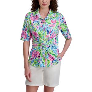 Women's Blouse – Flowy Lightweight Top for Casual, Work, Travel, or Resort Wear(L)