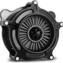 For Harley Air Cleaner Filter Sportster Softail Touring Street Road King Glide Dyna For Harley Davidson Air Intake Filters (Ops Black - Gray Filter, B-For Softail/Dyna 93-15 Touring 01-07)