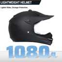 Youth Dirt Bike Helmet DOT Certified - Full Face Motorcycle Helmet for Off-Road, ATV, Street Riding, Includes Adjustable Goggles & Protective Gloves