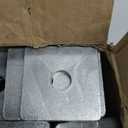 yeesport Galvanized Square Washers Plate 50 Pcs, Carbon Steel Washers Plate Fastener, 50mm x 50mm, 3/16 Inch Thickness, Precision Fit with 13mm Inner Diameter