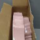 COLOSUS 60Pcs Pink and Gold Plastic Plates Set, Gold Pink Disposable Party Plates, 30pcs Dinner Plates and 30pcs Salad/Dessert Plates for Wedding, Party, Anniversary, Daily Use,Valentine's Day