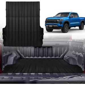 Truck Bed Mat for Chevy Colorado/GMC Canyon 2026 2025 2024 2023, 5FT Rubber Bed Mats for Chevy Colorado/GMC Canyon Pickup Truck Bed Accessories Cargo Mat Anti-Slip