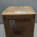 Space Heater for Indoor Use 1500W Electric Room Heaters Infrared Quartz Heaters with Thermostat 12H Timer Portable Space Heater with 6 Heating Elements and Remote Control for Office Bedroom