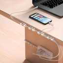 80pcs Adhesive Cable Clips 90 Strips, Finisher Wire Clamp Cord Clips Cable Management Light Clips Cable Organizer Max.1/4" Wire Hider for Cords