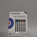 maxtek Dry Erase Markers - 6 Count Colorful Magnetic Dry Erase Markers Fine Tip with Eraser, Low Odor Whiteboard Markers for Calendar Boards