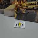 NutArtPic Venice Wall Art Canvas Italy Grand Canal Picture Venice Skyline Prints Rialto Bridge Night Cityscape Artwork Stretch and Framed Ready to Hang (Medium)