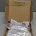 Rergy 10 Pack 3-3/4 Inch Brushed Nickel Cabinet Pulls Kitchen Handles Silver Cabinet Handles Dresser Drawer Pulls Modern Hardware (3-3/4in(96mm) Hole Center)