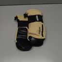 devembr Ski Mittens with Wrist Guards, Waterproof Snowboarding Mittens, Gray, S
