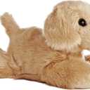 Aurora Adorable Mini Flopsie Golden Stuffed Animal - Mini Companions Ready for Playful Adventures - for Kids All Ages, Toddlers, Adults, and Families - Brown 8 Inches