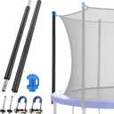 TOBWOLF 1PCS Universal Trampoline Replacement Enclosure Pole, Foam Trampoline Pole Fit 10-16Ft Straight Pole Trampoline, Trampoline Stand Diameter Fits Within 1.65"/4.2CM for Trampoline Accessories