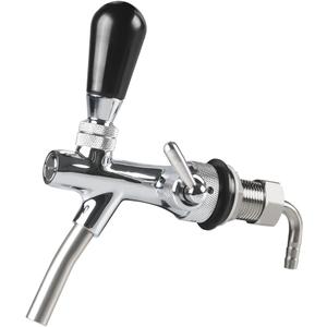 Draft Beer Adjustable Faucet - PERA Brand Include Beer Faucet, Flow Controller, Chrome Plating Shank G5/8 Tap for Home Brew