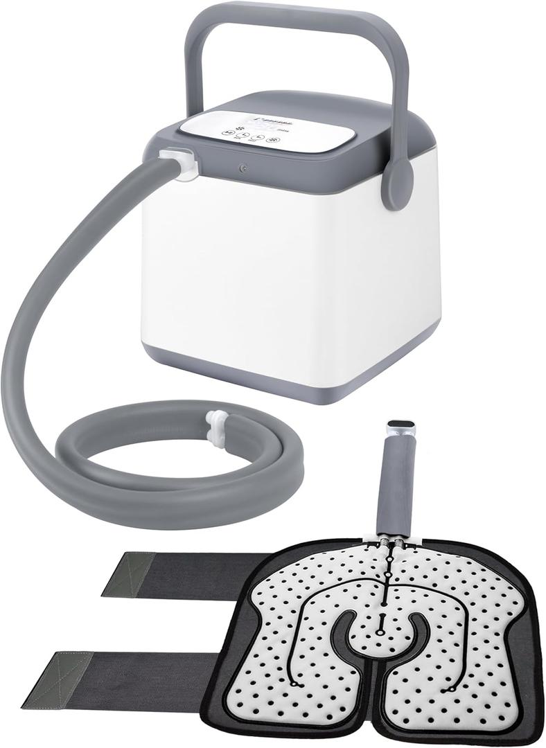 Cold Therapy Machine with Insulated Outer Wrap Pad, Pain Relief for Post-Surgery Recovery, Programmable Ice Therapy Machine for Knee, Continuous Cryotherapy Cold Pack