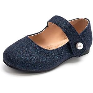FUNKYMONKEY Toddler/Little Girl Mary Jane Dress Shoes Casual Slip on Ballet Flat, Size 3