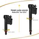 Korky 4010XP 2X Long-Life Standard 2-inch Complete Fixes: Running, Noisy, No/Slow Refill, and No/Weak Flush Easy to Install Toilet Repair Kit, Black