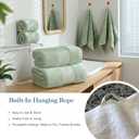 Simple&Opulence 4 Pcs Premium Hand Towels 16"x28", 600 GSM 100% Ring Spun Cotton, Highly Absorbent, Ultra-Plush & Durable Towels Set for Bathroom, Gym, Spa, Shower, Hotel (Sage Green)