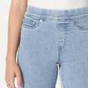 Amazon Essentials Women's Stretch Denim Mid-Rise Pull-On Skinny Jegging (Iced Light Wash)