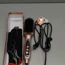 LANDOT Inoic Hair Straightener Brush for Smooth, Frizz-Free Results - Electric Heated Ceramic Straightening Brush Dual Voltage - Fast Heating Adjust Temp 250-450F for All Hair Types