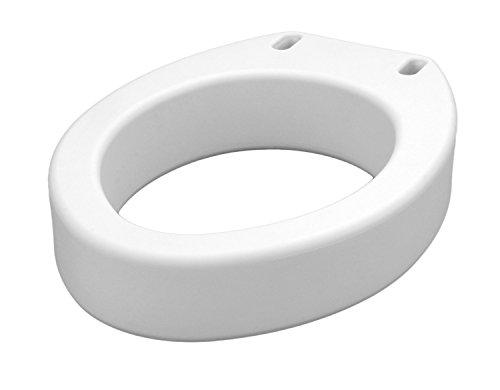 NOVA Medical Products Toilet Seat Riser, Raised Toilet Seat, White, 1 Count