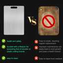 Pure Titanium Cutting Board, 13.4"x9" Ultra-Light Dual-Side Design 100% Titanium Kitchen Board, Dishwasher Safe Includes Non-Slip Silicone Base