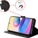 Compatible with Nothing Phone 2a Plus Leather Case Cover,PU Leather flip Cover Compatible with Nothing Phone (2a) 5G Case Cover Black