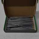 FEED GARDEN 6 Inch 50 Pack Hot-dip Galvanized Landscape Staples Plant Cover Stakes 11 Gauge Tent Stakes Garden Stakes Landscaping Fabric SOD Pins Yard Stakes for Decoration Weed Barrier Fabric