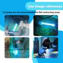 U-V Aquarium Clean Light Algae Removal LED Light Waterproof for Fish Tank Pond Aquarium (11W)
