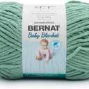 Bernat BABY BLANKET BB Misty Jungle Green Yarn - 1 Pack of 10.5oz/300g - Polyester - #6 Super Bulky - 220 Yards - Knitting/Crochet