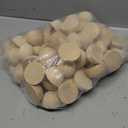 80 PCS 2 Inch Half Wood Balls, Split Wood Balls, Half Wooden Spheres, Half Round Balls, Suitable for Painting, Glass, Various Materials, DIY Jewelry Accessories and Craft Supplies, by GNIEMCKIN.