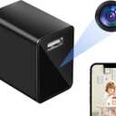 Hidden Camera Charger - Full HD 1080P WiFi Mini Spy Camera - Compact Wireless Indoor Security Camera - Discreet Tiny Nanny Cam