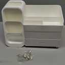 Makeup Organizer with Drawers for Vanity,Spacious Cosmetic Display Case,Perfect Storage Solution for Your Beauty Essential (All Cream)