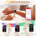 Health Fitness Tracker Watch for Women Men, IP68 Waterproof Activity Tracker with Calorie and Sleep Monitor, 110+ Sports Modes Pedometer Smart WatchStep Counter Compatible with iPhone Android (Gold)