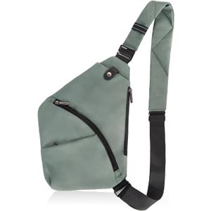 Travel Sling Bag with RFID Pocket, Anti Theft Crossbody Bag for Women Men Casual Chest Outdoor Shoulder Hiking Bag (Small, Dark Grey)