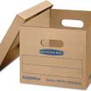 Bankers Box Small Classic Moving Box, 20-Pack, Reinforced Handles, Tape-Free Assembly, 15 x 12 x 10 Inches (7714210)