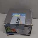 Smile mom Salad Spinner Small Lettuce Spinner Kitchen Gadgets Vegetable Washer, High Efficiency for Home Kitchen Washing & Drying Leafy Vegetables, One-Handed Handle Easy Press 3.8 Qt White