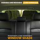 EcoNour Car Side Window Shades for Baby | 4 Pack - Car Window Sun Blocker Shades for Kids | Foldable Cling Window Cover Protects UV & Heat Glare | Window Shade for Privacy | Medium (21"x12")