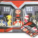 Surreal Entertainment Power Rangers Fleece Softest Comfy Throw Blanket for Adults & Kids | Measures 60 x 45 Inches