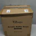 Acrylic Raffle Drum, Clear Raffle Ticket Drum Spinner Cage, Transparent Raffle Ticket Box for Lottery Games, Bingo, Raffle Balls