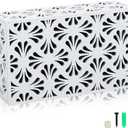 CUTHOLLOW Doorbell Chime Cover Box Plate for Wall Inside, Aesthetic Wooden Doorbell Cover for Home Upgrade Outdoor Indoor, Universal Fit and Easy to Install Decorative Modern Doorbell Box Only, White